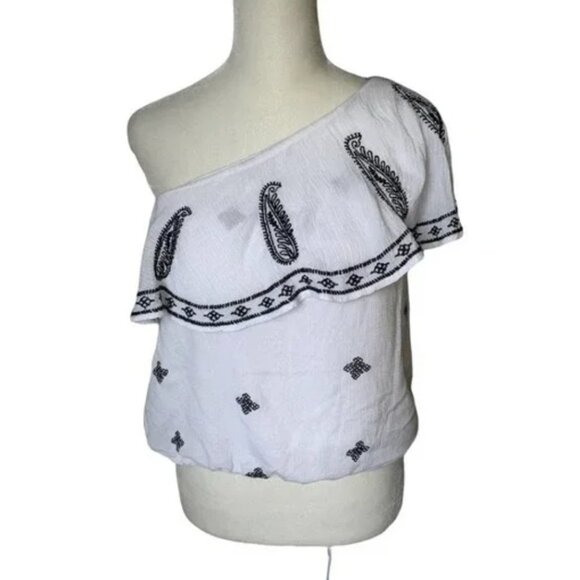 Free People Easy on the Eyes one shoulder top Size Small - Picture 4 of 5